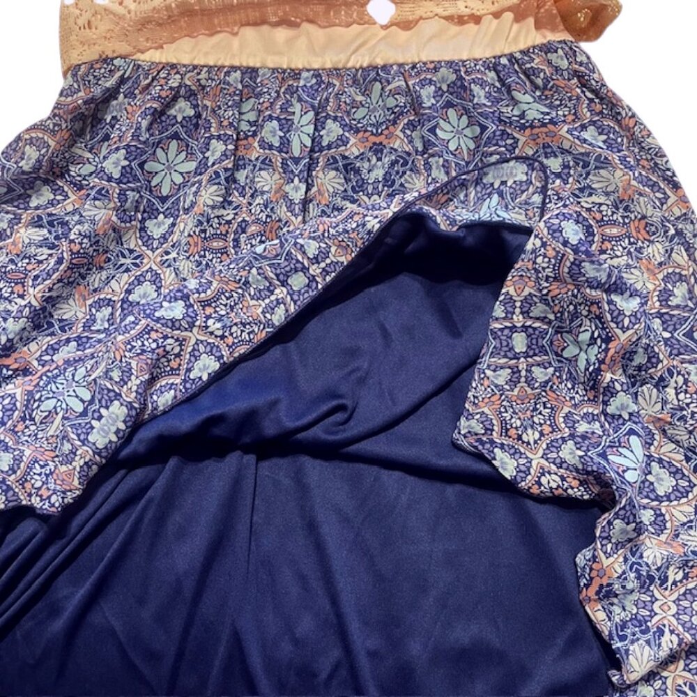 Speechless Girls Long Sleeve Lace Chiffon Hanky Hem Pop Over Dress + Necklace 14 - Picture 6 of 6